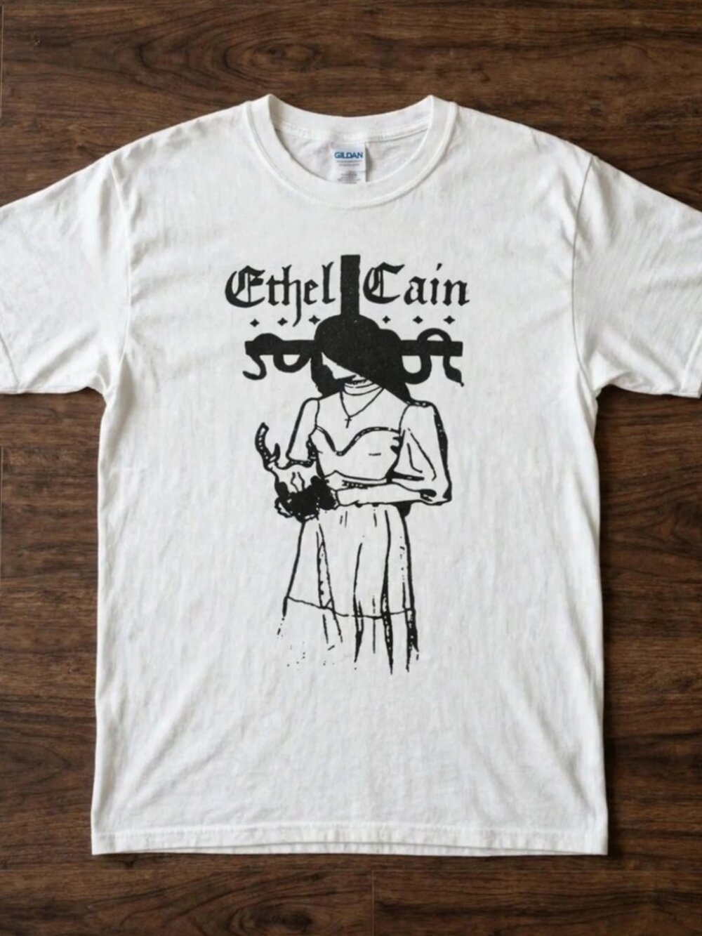 Ethel Cain Gothic Cross Southern Gothic White T-Shirt S-4XL [Custom Reprint]